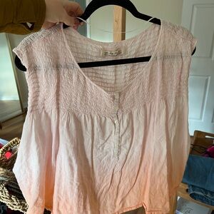 We The Free Blush and Coral Ombre Blouse